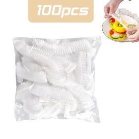 100-300pcs Disposable Food Cover Bag Plastic Wrap Elastic Food Lids Storage Kitchen Organizer Fresh Bag Fruit Bowls Caps Packing (Ships From: China)