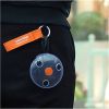 1pc Reusable Shopping Bags; Portable Outdoor Beach Bag; Roll Up Mini Disc Shape Black Grocery Bag; Folding Eco Friendly Light Weight; Kitchen Supplies